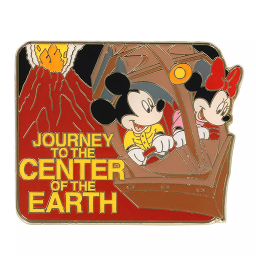 TDR - Mickey & Minnie Mouse "Journey to the Center of the Earth" Pin Badge (Release Date: July 10, 2025)