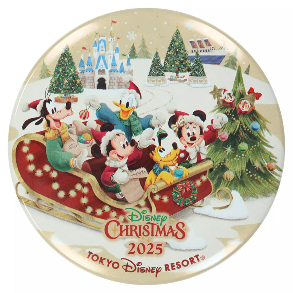 TDR - 2025 Mickey & Friends "Holly Jolly Christmas" Collection x Mickey Mouse & Friends Button Badge (Release Date: Nov 10, 2025)