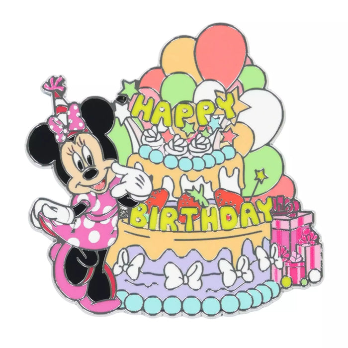 TDR - 2026 Minnie Mouse "Happy Birthday" Pin Badge (Release Date: Aug 27, 2026)