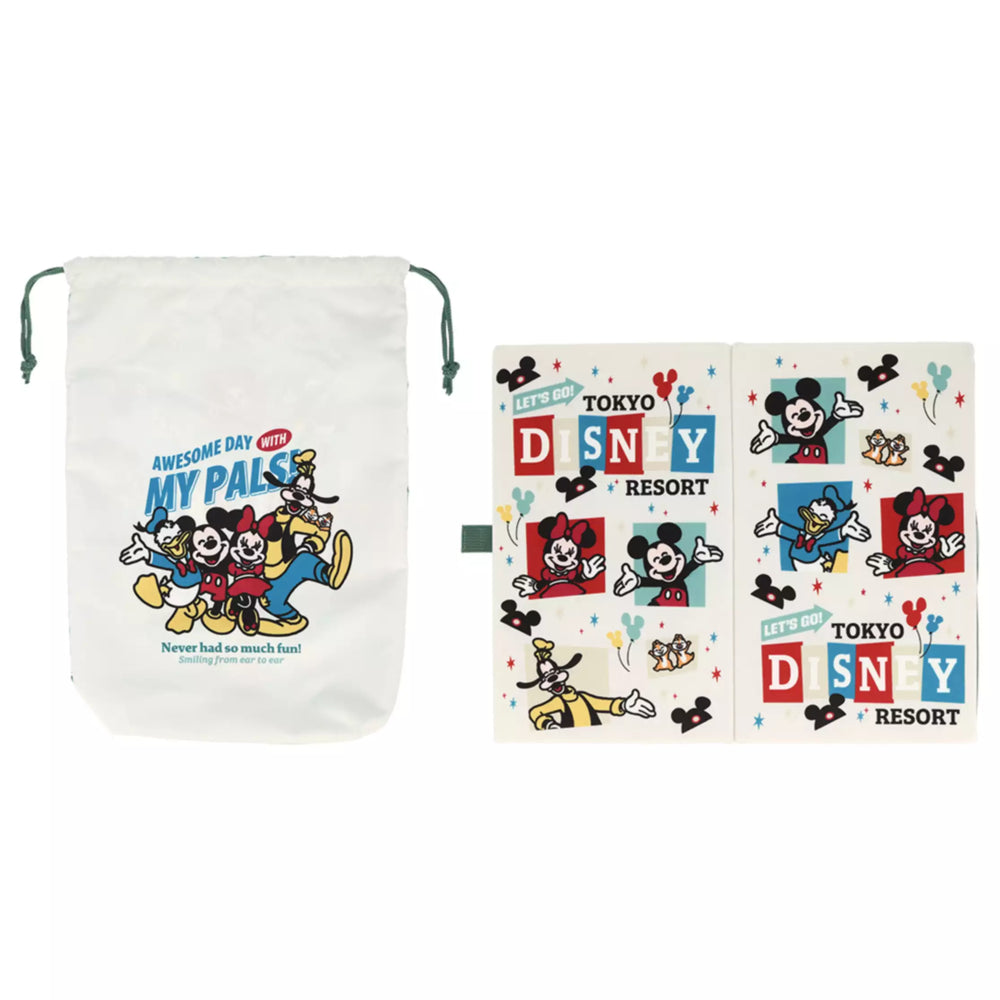TDR - "Let's go to Tokyo Disney Resort" Portable Cushion with Drawstring Bag (Release Date: Oct 16, 2025) (Copy)