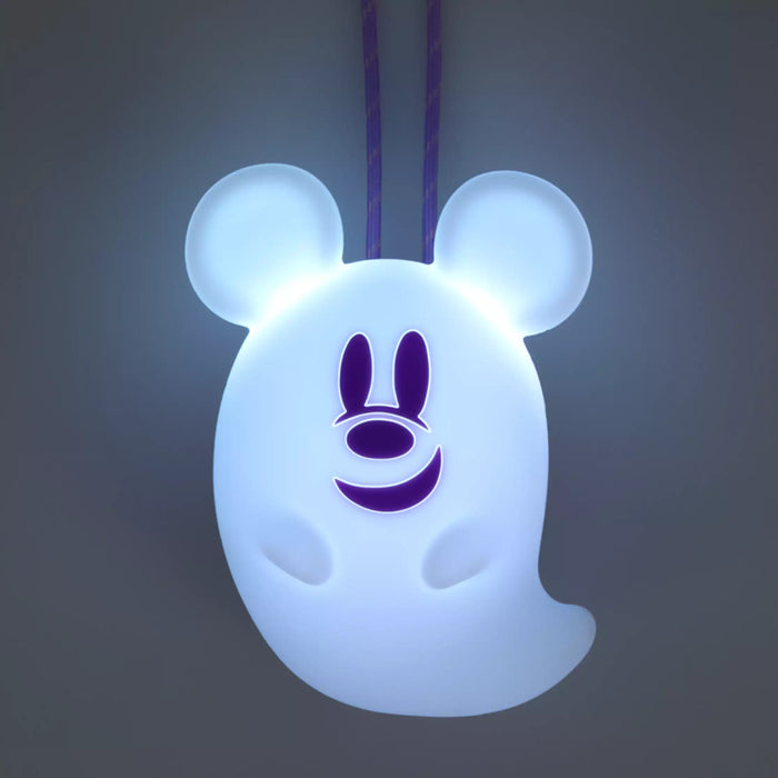 TDR - 2025 Mickey & Friends Disney Halloween "Spook Ghost Night!" Collection x Mickey Mouse Ghost Light Up Necklace (Release Date: Sept 16, 2025)