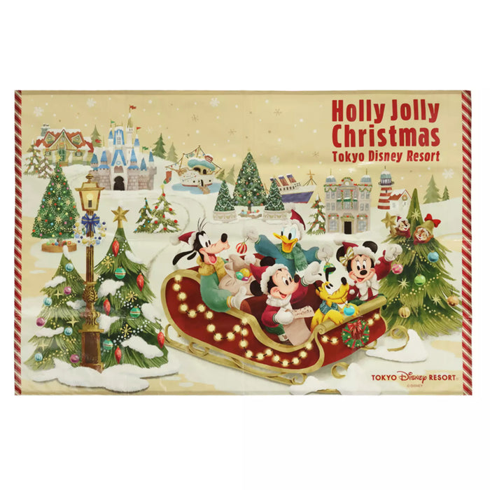 TDR - 2025 Mickey & Friends "Holly Jolly Christmas" Collection x Mickey & Friends Picnic Sheet with Bag (Release Date: Nov 10, 2025)