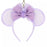 TDR - Minnie Mouse Polka Dot Lace Ear Headband Shaped Keychain (Purple) (Relase Date: July 18, 2024)