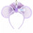 TDR - Minnie Mouse Polka Dot Lace Ear Headband Shaped Keychain (Purple) (Relase Date: July 18, 2024)