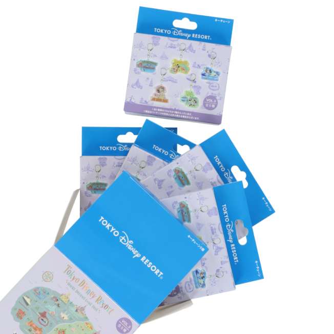 TDR - Tokyo Disney Resort "Park Map Motif" 3rd Edition Collection - Mystery Keychain Full Box Set