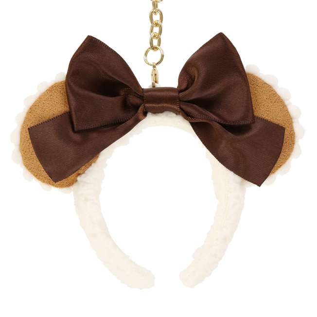 TDR - Minnie Mouse "Suede" Leather Fluffy Ear Headband Keychain (Release Date: Nov 28, 2024)