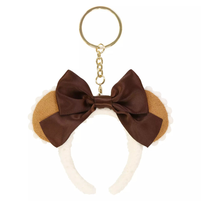TDR - Minnie Mouse "Suede" Leather Fluffy Ear Headband Keychain (Release Date: Nov 28, 2024)