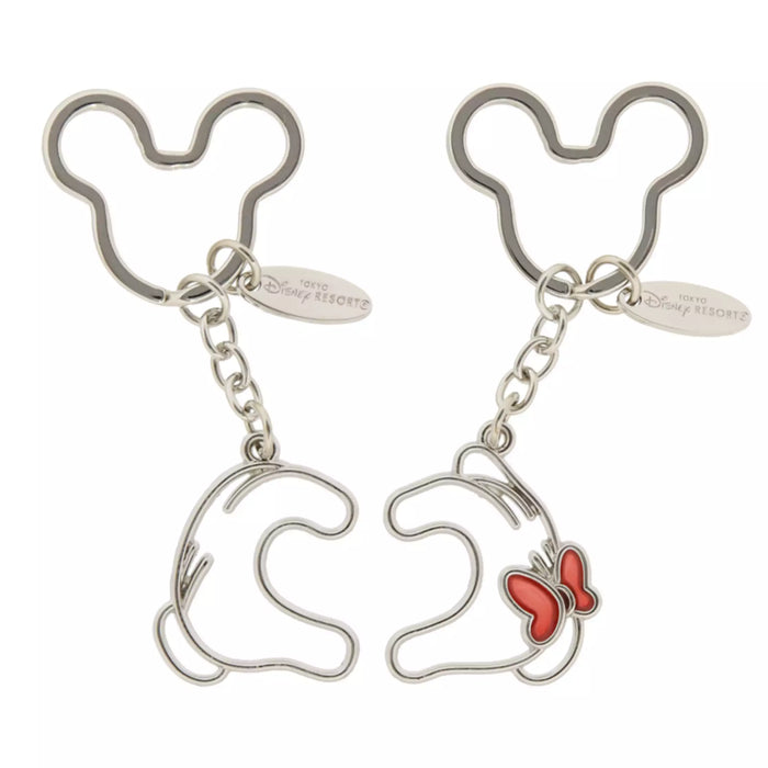 TDR - Mickey & Minnie Mouse "Making Heart" Keychains Set (Release Date: Nov 14, 2024)