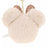 TDR - Fluffy Minnie Mouse Head Shaped Keychain with Letter "D" Keychain