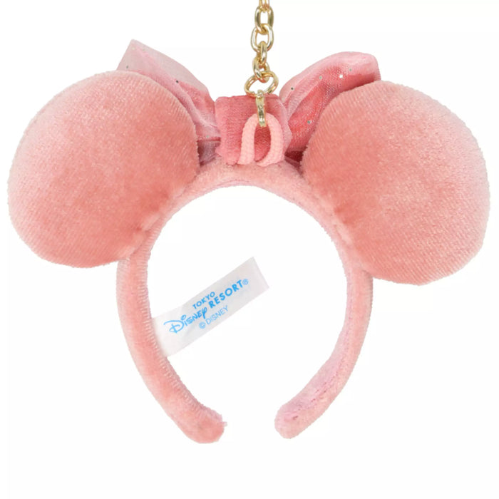 TDR - Minnie Mouse "Sheer Tulle" Ribbon Ear Headband Keychain Color: Pink (Release Date: Feb 13, 2025)