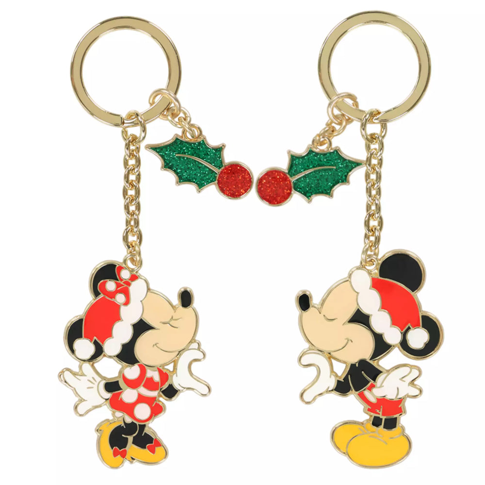 TDR - 2025 Mickey & Friends "Holly Jolly Christmas" Collection x Mickey & Minnie Mouse Keychain Set (Release Date: Nov 10, 2025)