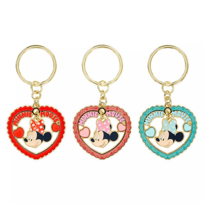 TDR - Minnie Mouse "Heart Shaped" Keychains Set of 3 (Release Date: Apr 30, 2026)