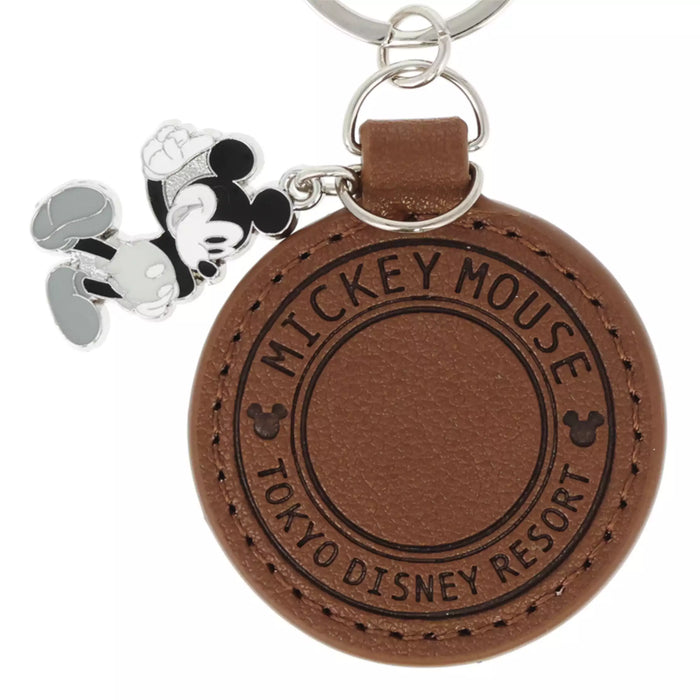 TDR - Mickey & Minnie Mouse "Tokyo Disney Resort" Leather Keychains Set of 2 (Release Date: Apr 30, 2026)