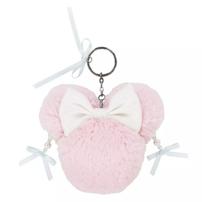TDR - 2026 Minnie Mouse Head with Ribbons and Beads Plush Keychain (Release Date: Aug 13, 2025)