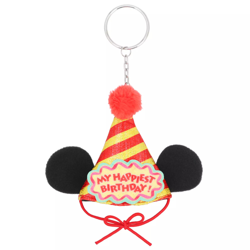 TDR - 2026 Mickey & Minnie Mouse "Happiest Birthday!" Collection x Mickey Mouse Party Hat Shaped Keychain (Release Date: Oct 29, 2026)