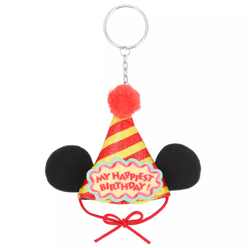 TDR - 2026 Mickey & Minnie Mouse "Happiest Birthday!" Collection x Mickey Mouse Party Hat Shaped Keychain (Release Date: Oct 29, 2026)