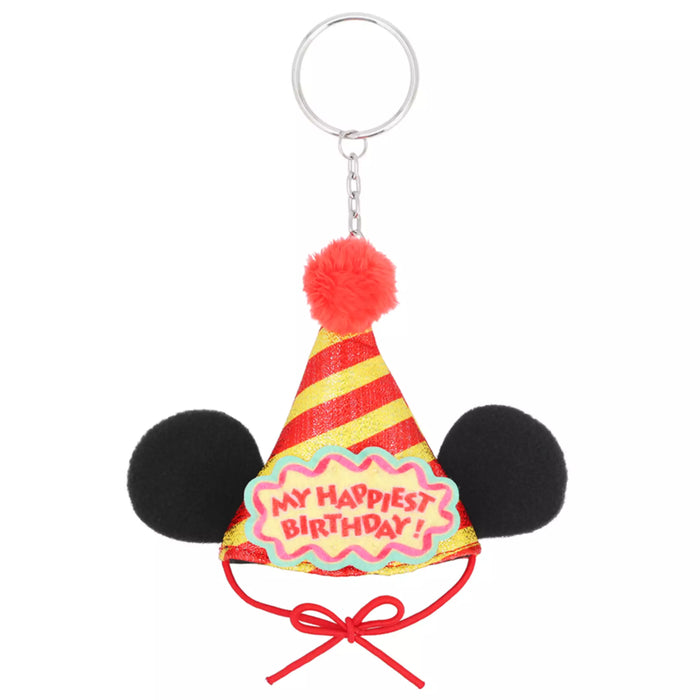 TDR - 2026 Mickey & Minnie Mouse "Happiest Birthday!" Collection x Mickey Mouse Party Hat Shaped Keychain (Release Date: Oct 29, 2026)