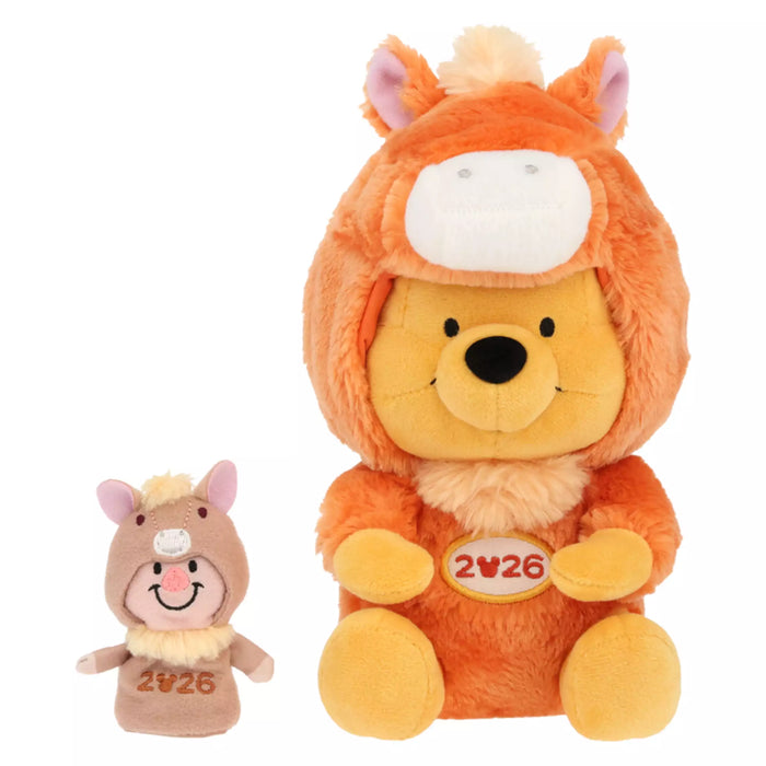 TDR - 2026 Happy New Year Mickey & Friends Collection x Winnie the Pooh Year of the Horse Zodiac Plush Toy with Piglet Finger Puppet (Release Date: Nov 17, 2025)