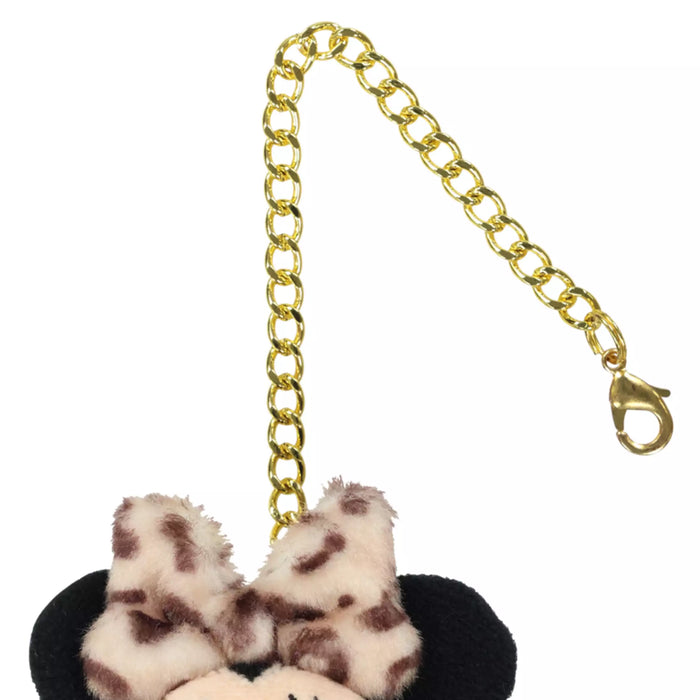 TDR - Enjoy Winter Fashion Collection x Minnie Mouse Leopard Print Plush Keychain Color: Brown (Release Date: Oct 16, 2025) (Pre Order, Restock Date is Unknown)