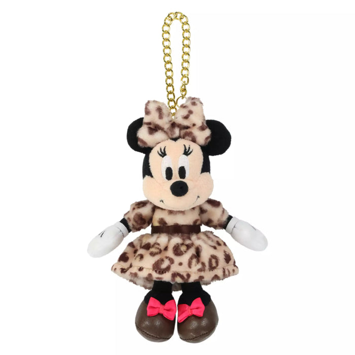 TDR - Enjoy Winter Fashion Collection x Minnie Mouse Leopard Print Plush Keychain Color: Brown (Release Date: Oct 16, 2025) (Pre Order, Restock Date is Unknown)