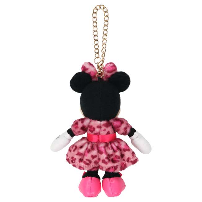 TDR - Enjoy Winter Fashion Collection x Minnie Mouse Leopard Print Plush Keychain Color: Pink (Release Date: Oct 16, 2025)