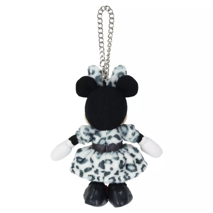 TDR - Enjoy Winter Fashion Collection x Minnie Mouse Leopard Print Plush Keychain Color: White (Release Date: Oct 16, 2025)