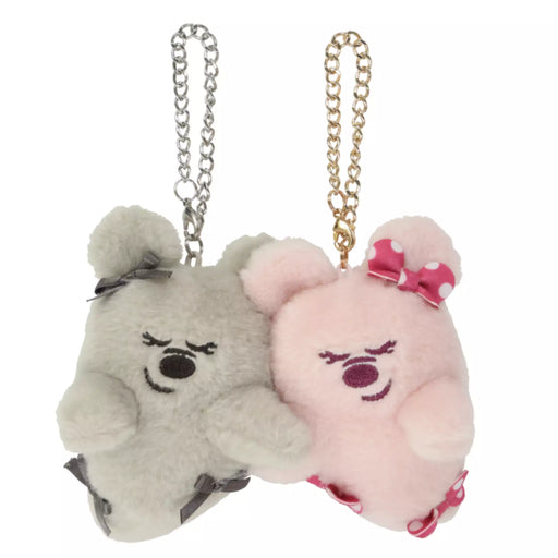 TDR - 2025 Mickey & Friends Disney Halloween "Spook Ghost Night!" Collection x Minnie Mouse Ghost with Ribbons Plush Keychains Set (Release Date: Sept 16, 2025)