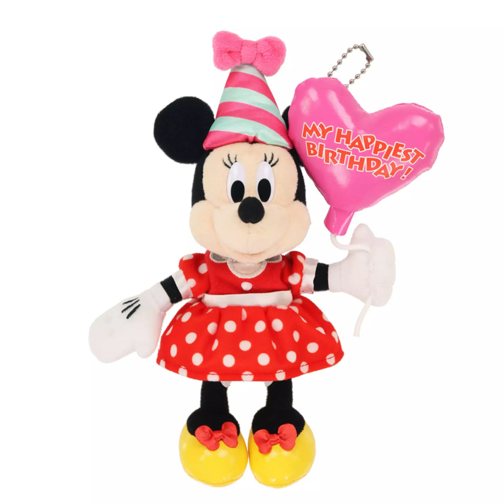 TDR - 2026 Mickey & Minnie Mouse "Happiest Birthday!" Collection x Minnie Mouse Plush Keychain (Release Date: Oct 29, 2026)