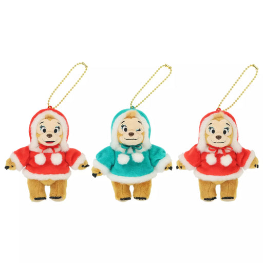 TDR - 2026 Country Bear Jamboree Winter Plush Keychain - The Sunbonnets Bubbles Bunny Beulah Plush Keychains Set of 3(Relase Date: Nov 1, 2026)