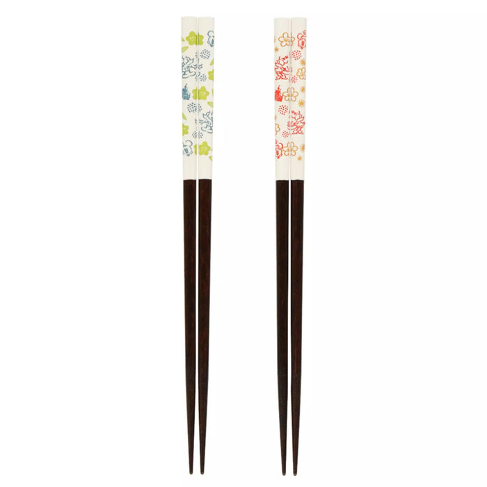 TDR - Mickey & Minnie Mouse "Colorful" Chopsticks Set