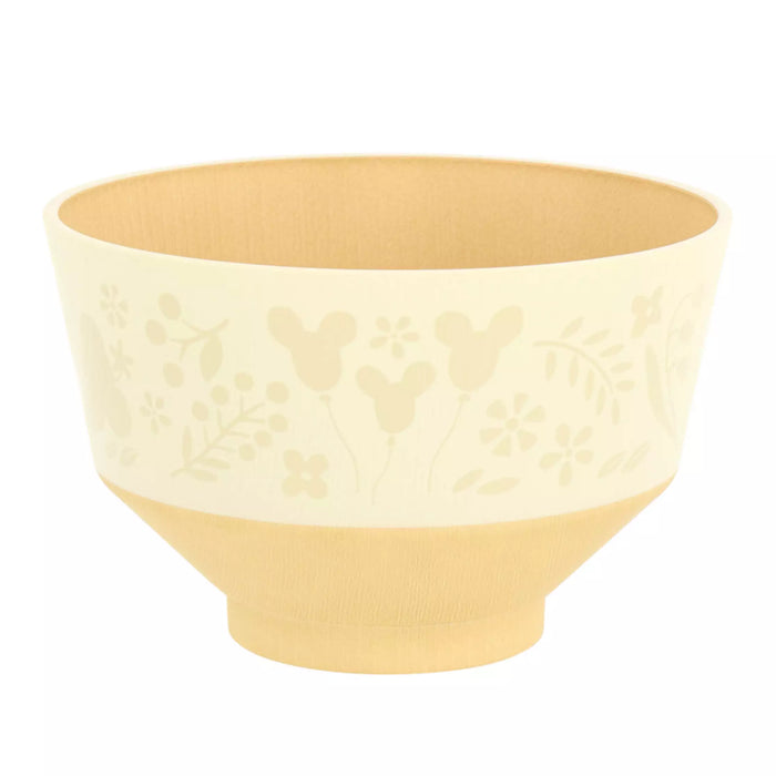 TDR - Mickey & Minnie Mouse "Wooden" Tea Bowl (Color: White)
