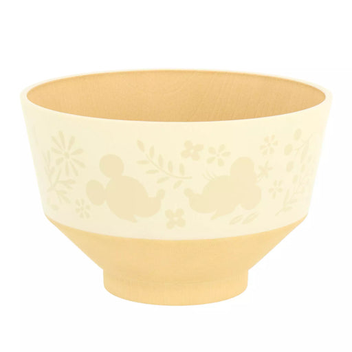 TDR - Mickey & Minnie Mouse "Wooden" Tea Bowl (Color: White)