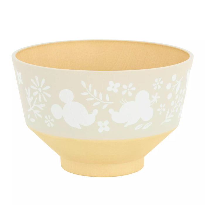 TDR - Mickey & Minnie Mouse "Wooden" Tea Bowl (Color: Grey)
