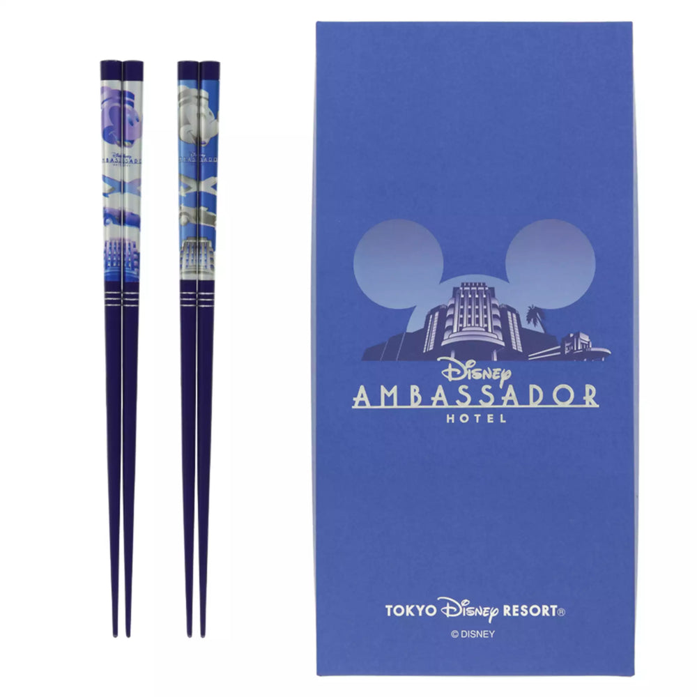 TDR - Disney Ambassador Hotel Mickey Mouse Chopsticks Box Set