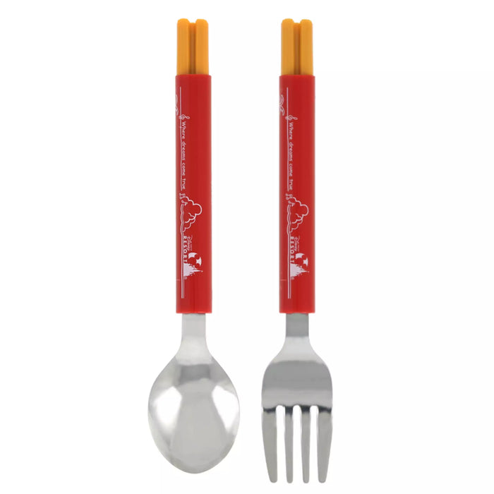 TDR - 2026 Mickey & Friends "Food Theme" x "Churro" Shaped Spoon & Fork Set of 2 (Release Date: Apr 30, 2026)