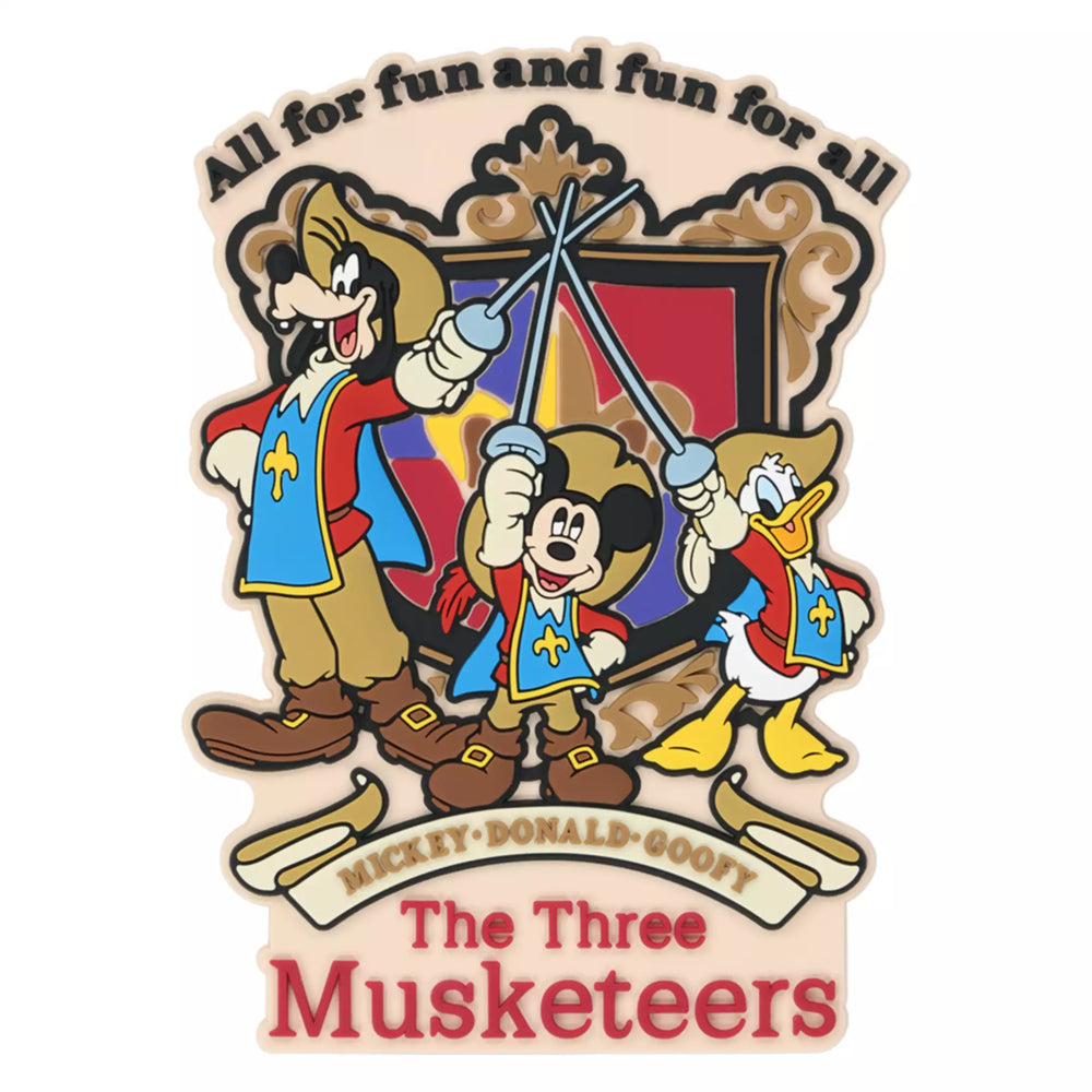 TDR - Mickey. Donald. Goofy. The Three Musketeers Collection x Decorative Magnet (Release Date: Oct 9, 2025)