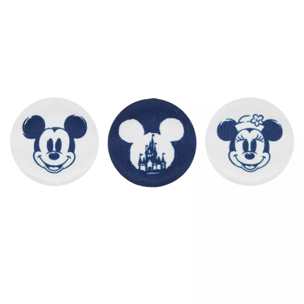 TDR - 2026 Mickey & Minnie Mouse "Round Shaped Senbei Rice Crackers" x Decorative Magnets Set of 3 (Release Date: May 28, 2026)