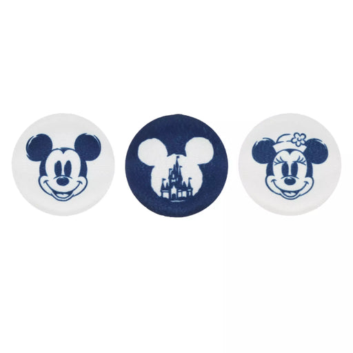 TDR - 2026 Mickey & Minnie Mouse "Round Shaped Senbei Rice Crackers" x Decorative Magnets Set of 3 (Release Date: May 28, 2026)