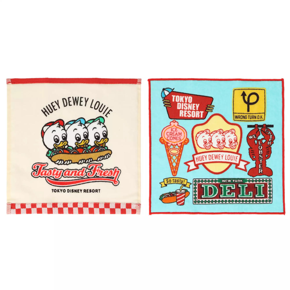 TDR - Huey, Dewey, and Louie ""American diner" Collection x Mini Towels Set (Release Date: Dec 26, 2024)