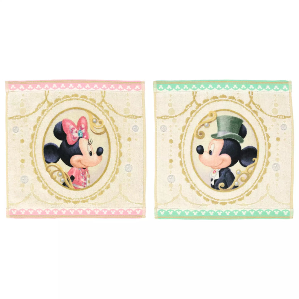 TDR - Mickey & Minnie Mouse "Gemstone Design" Mini Towels Set