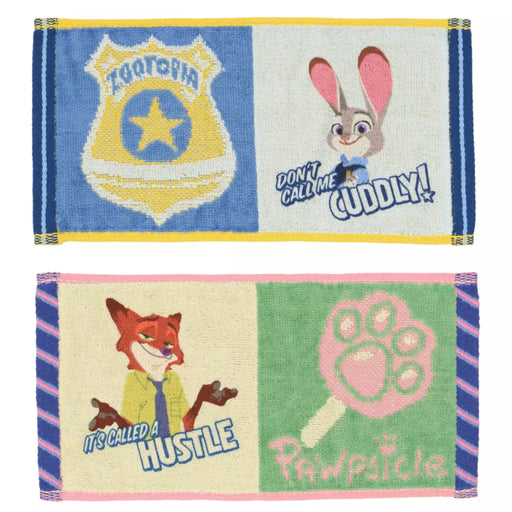 TDR - Zootopia "Don't Call me Cuddly!" & "It's Called a Hustle" Mini Towels Set (Release Date: Nov 14, 2024)