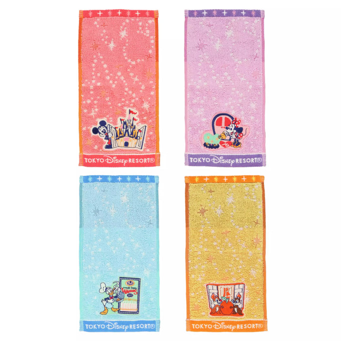 TDR - Mickey & Friends 4 Mini Towels Set (Release Date: Oct 24, 2024)