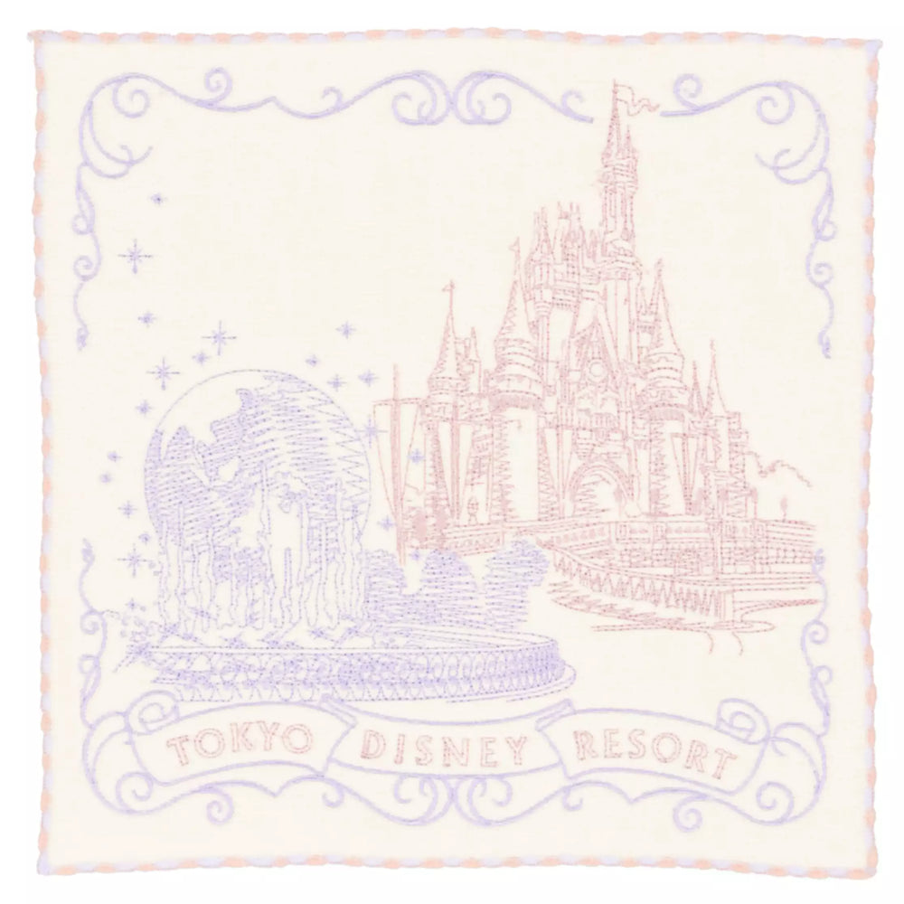 TDR - Tokyo Disney Resort Castle & Mermaid Lagoon Mini Towel (Release Date: Oct 24, 2024)