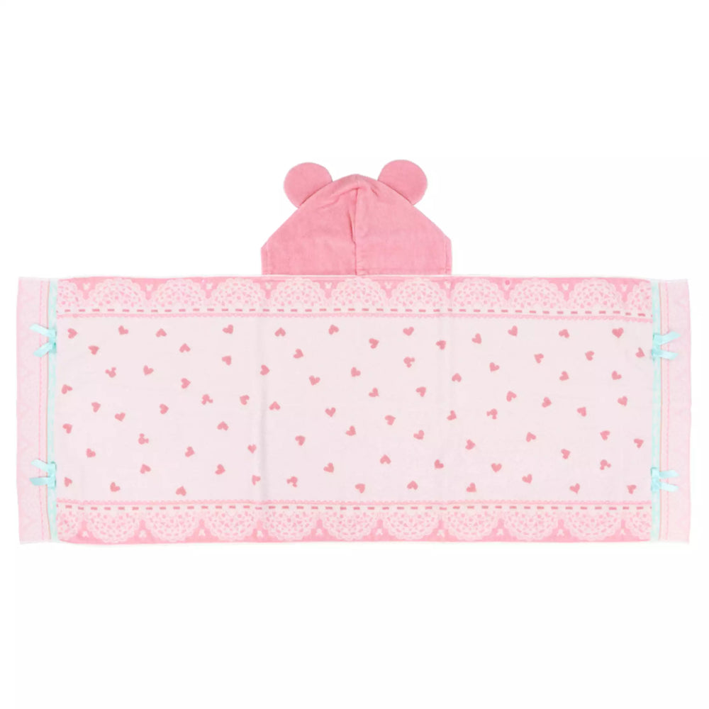 TDR - Minnie Mouse Heart Polka Dot Lace Ear Headband (Pink) Hooded Towel (Release Date: Apr 17, 2025)