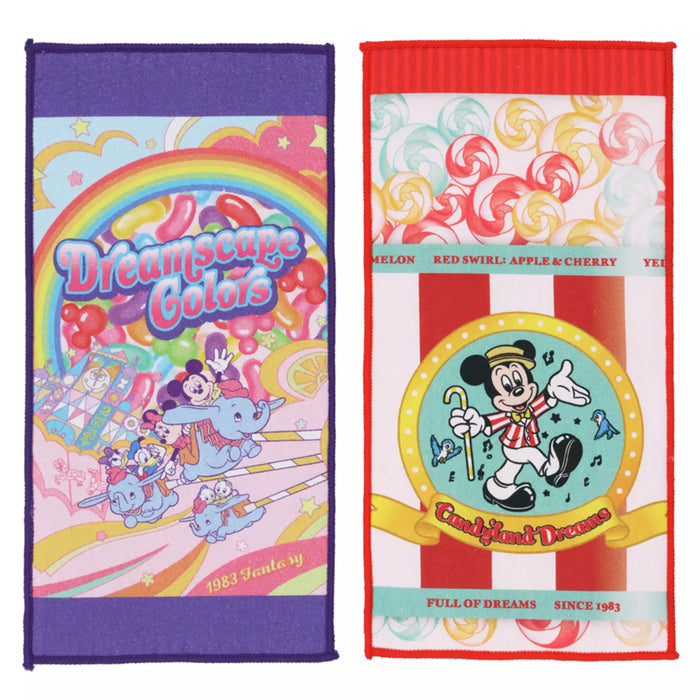 TDR - Disney Characters Grocery Store Themed Collection x Mickey & Friends 2 Half Sized Mini Towels Set (Release Date: July 17, 2025)