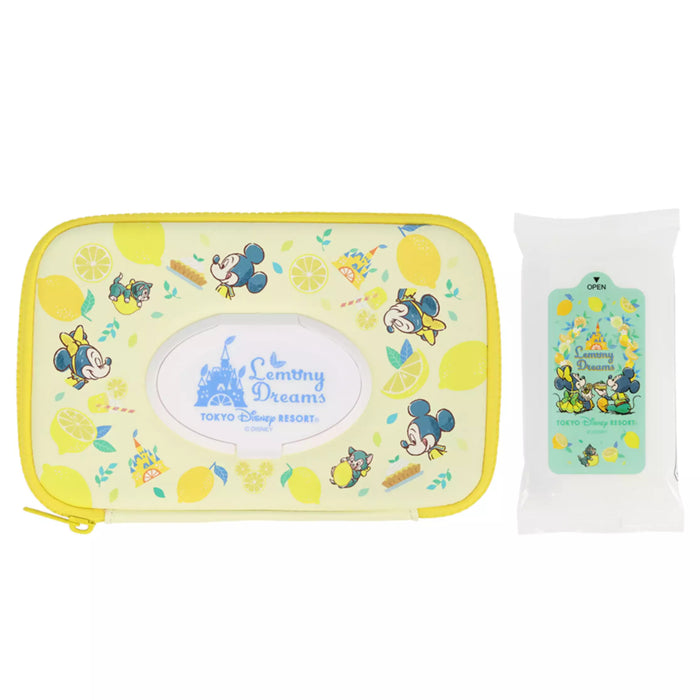 TDR - Mickey & Minnie Mouse "Lemony Dreams" Collection x On-The-Go Wipes & Dispenser Case (Release Date: July 17, 2025)