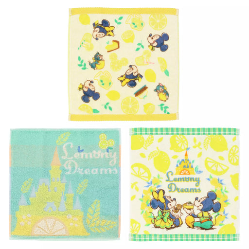 TDR - Mickey & Minnie Mouse "Lemony Dreams" Collection x Mini Towels Set of 3 (Release Date: Apr 24, 2025)