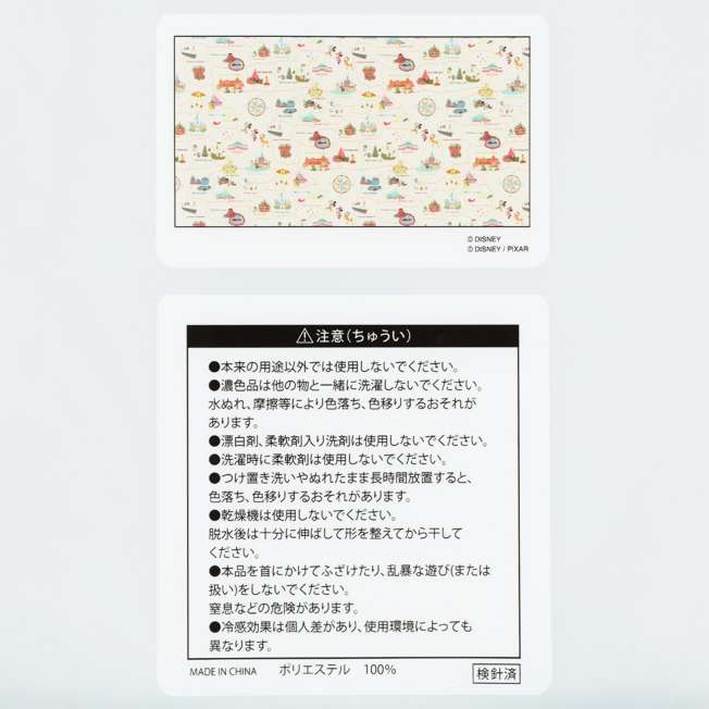 TDR - Tokyo Disney Resort "Park Map Motif" Collection - 〈COOLCORE〉Cooling Towel  (Release Date: Jun 5, 2025)