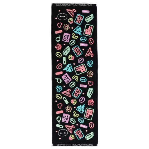 TDR - Colorful Neon & Baymax Themed Collection x Big Hero 6 Baymax Long Face Towel (Release Date: July 1, 2025)
