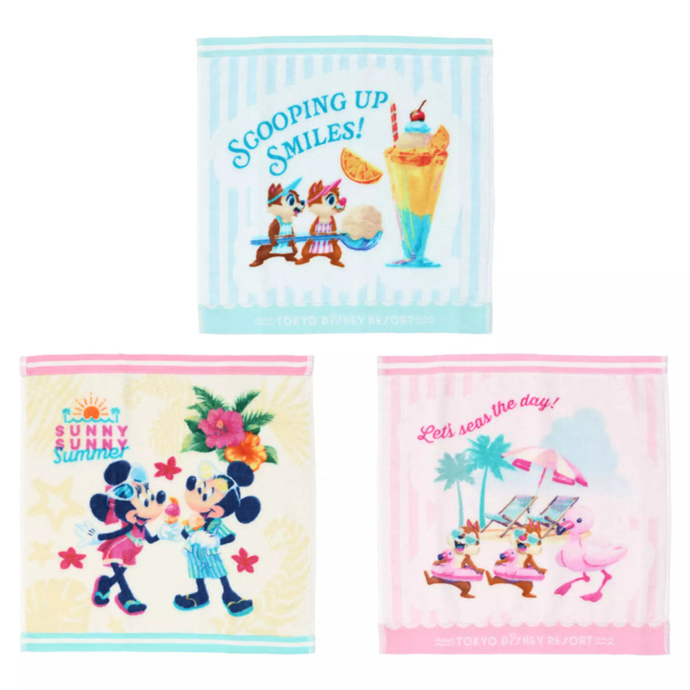 TDR - Mickey & Friends "SUNNY SUNNY Summer" Collection x Mickey & Friends Mini Towels Set (Release Date: Jun 5. 2025)